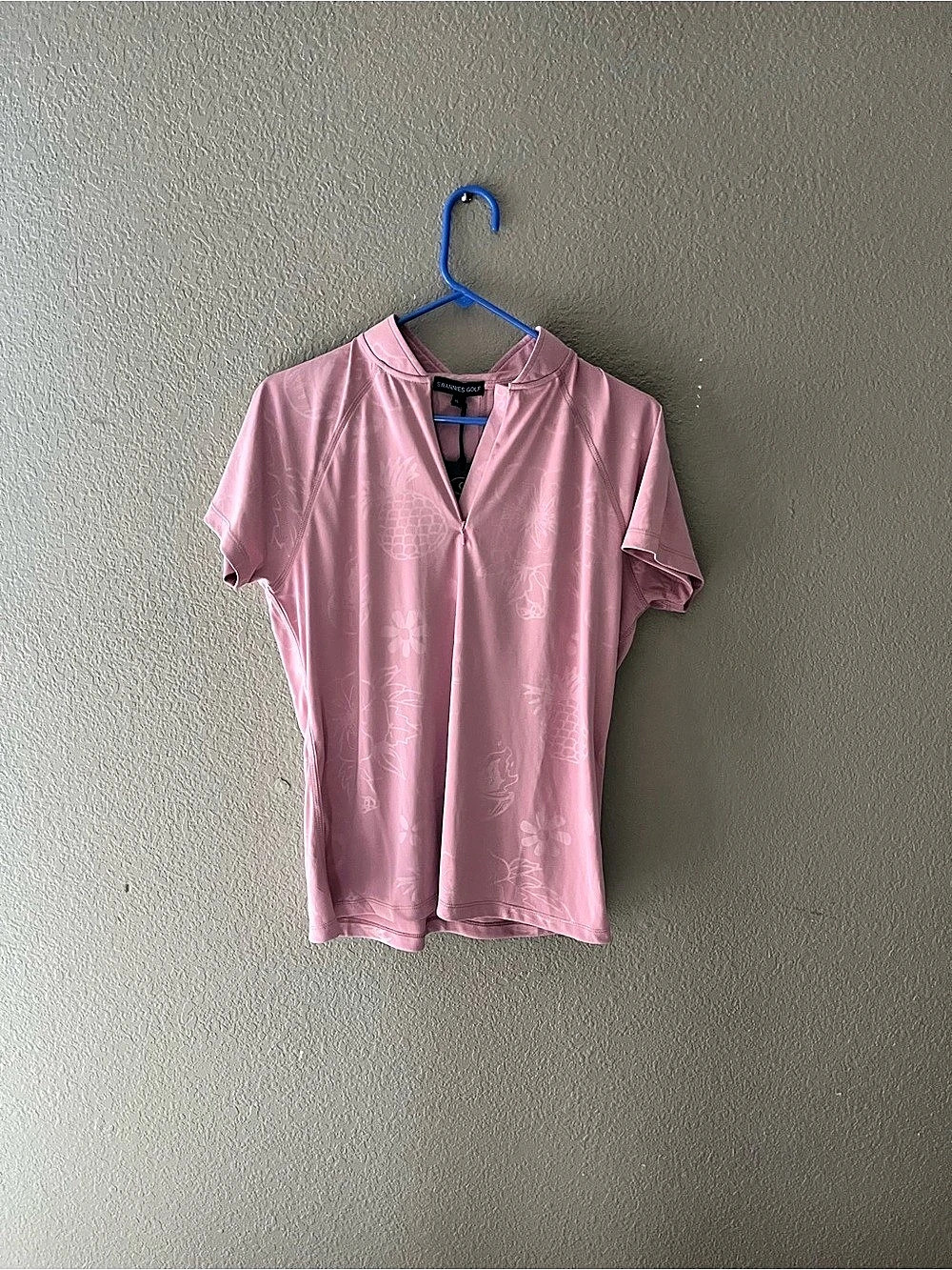 Swanies Golf Kristen Polo Floral Polo Pink XL NWT